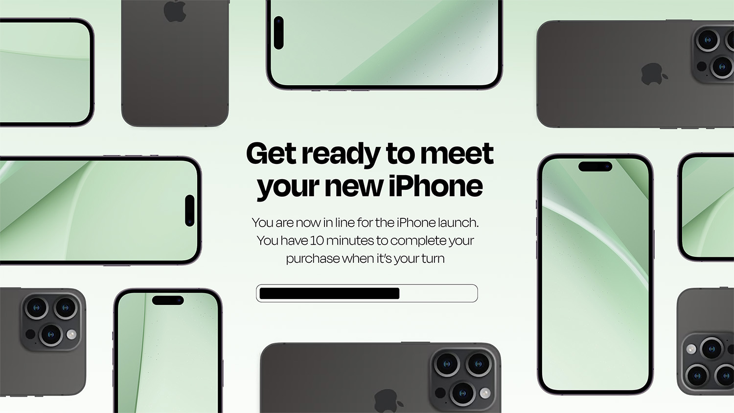 iPhone launch waiting room
