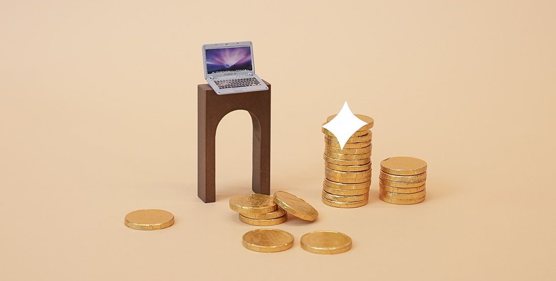 Money and laptop