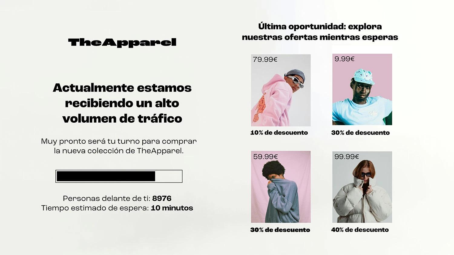 Pico de traffico inesperados